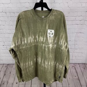 Walt Disney World Green Tie Dye Oversized Spirit Jersey Size Large